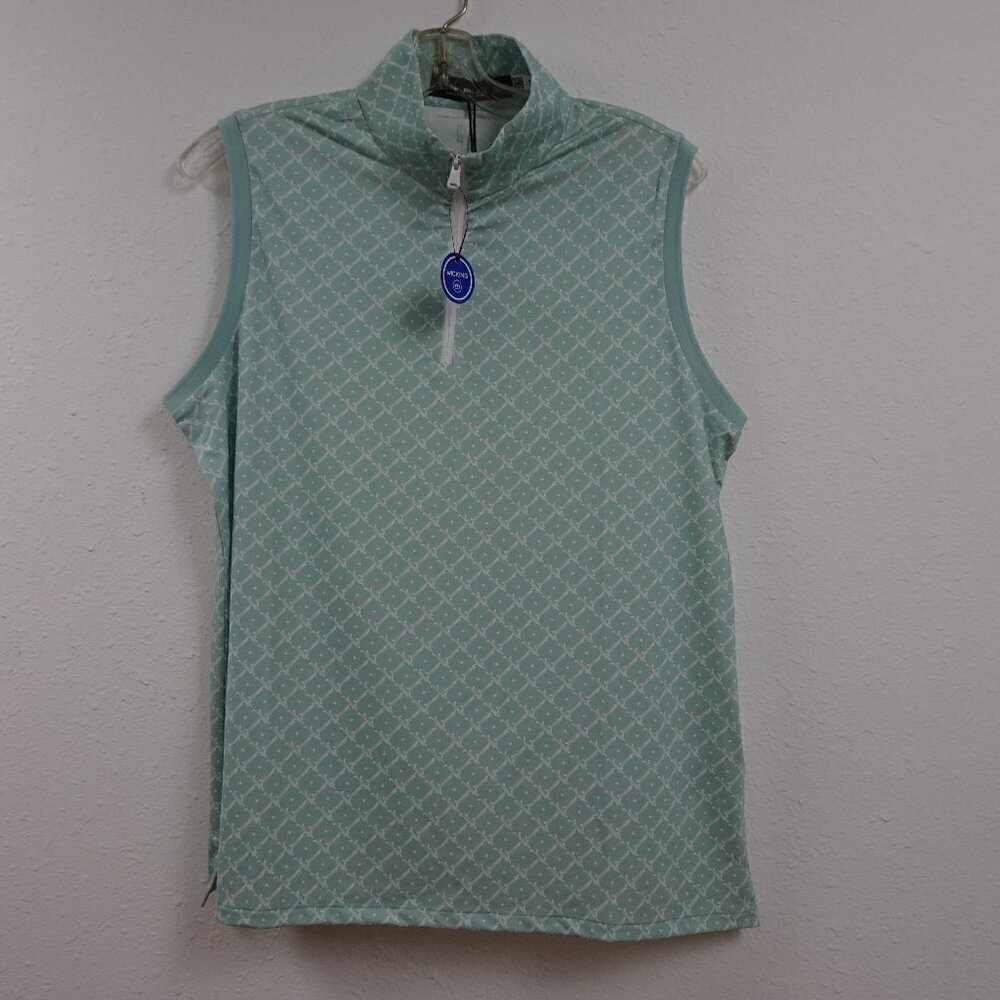 RLX Ralph Lauren Golf Polo Shirt Women's Size XL Blue 1/4 Zip Wicking